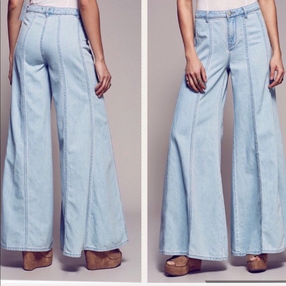 Free People Landon Denim Wide-Leg Jeans - Picture 3 of 3